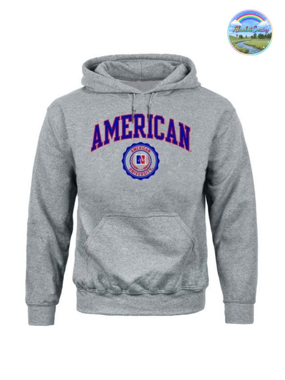 Unisex Cotton/Poly Blend Hooded Sweatshirt with Kangaroo Pocket